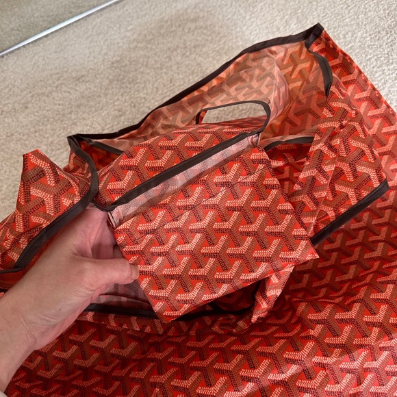 Extra Large Reusable Grocery or Gym Tote Orange Eco-friendly. Daily essentials - Picture 6 of 12